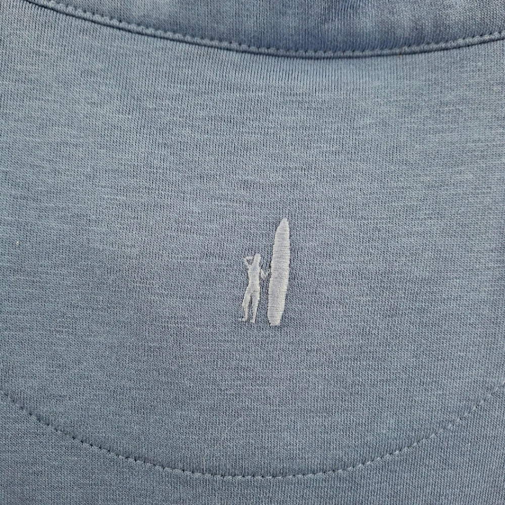 Johnnie-O Mens Large‎ Blue Quarter Zip Pullover Sweater